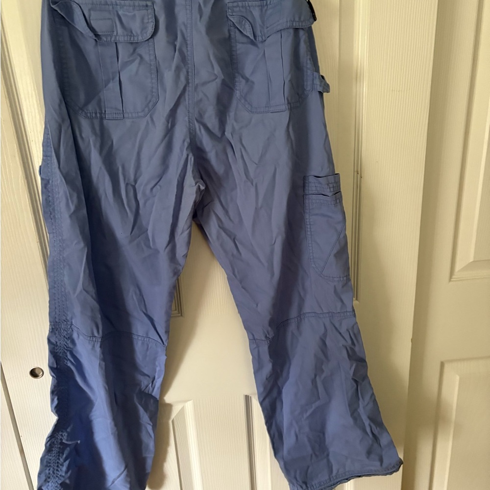 Women's Blue Cargo Scrub  Pants